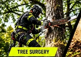 Illustrative tree surgery artwork